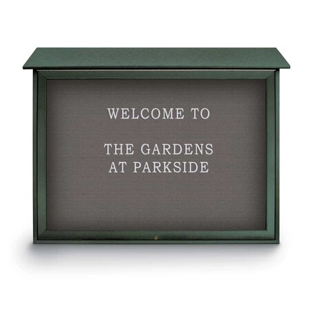 United Visual Products Indoor Enclosed Combo Board, 42"x32", White Frame/Blue & Ultramarine UVCB4232W-BLUE-ULTMAR